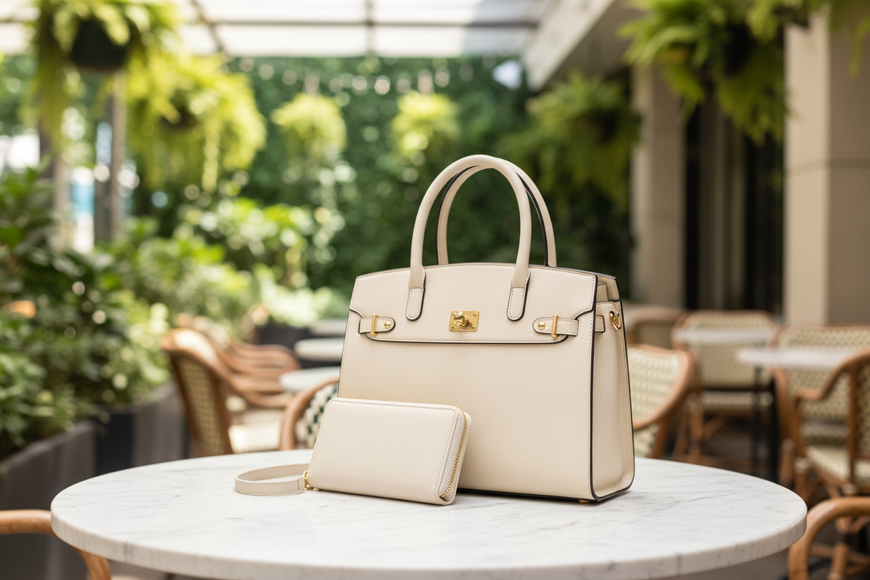 Ragsto Handbag & Wallet – Café